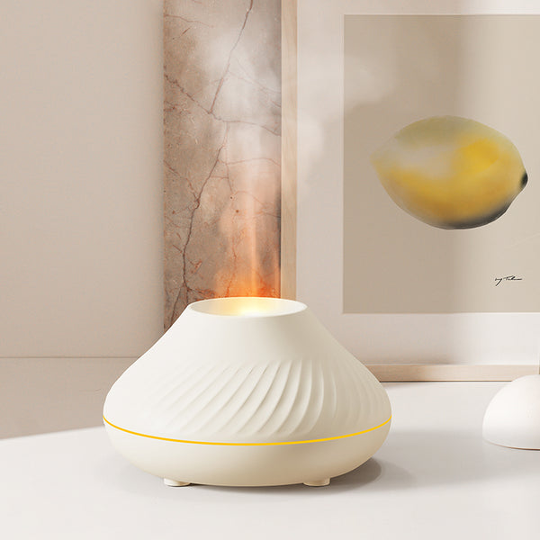 RGB Flame Humidifier Diffuser - 130ml, Realistic Flames