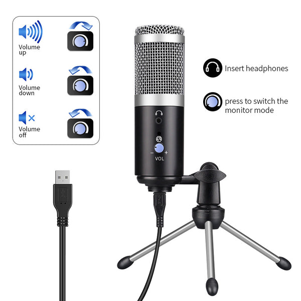 Professional-Grade Computer Microphone - Sleek Design